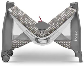Lionelo - Cestovná postieľka SVEN PLUS šedá