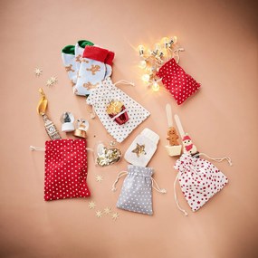 PACK-A-BAG Taštička hviezdy 14 x 18 cm - červená