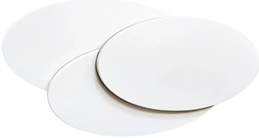 LED nástenné svietidlo Clover oval čierne