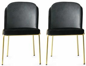 Sada jedálenských stoličiek Dore Black, 2 ks, 2 ks