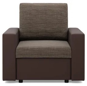 Kreslo LUNA hnedé / cappuccino