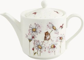 Čajník z jemného kostného porcelánu Mouse & Flower