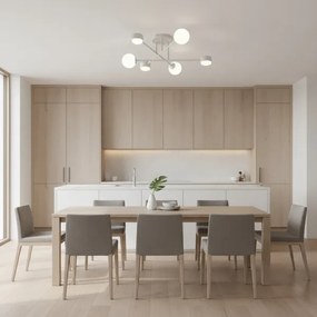 Prisadený luster HOLON 3xG9/8W/230V + 3xGX53/12W biela