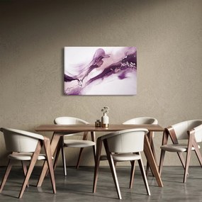 Obraz - Purple fluid art (90x60 cm)