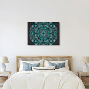 Sklenený obraz ornamentálne abstrakcie (70x50 cm)