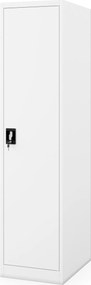 Kartotéková skriňa na kľúč biela ALEX D600 450 x 1850 x 600 mm