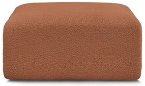 Oranžová podnožka z textílie bouclé Tina – Bobochic Paris