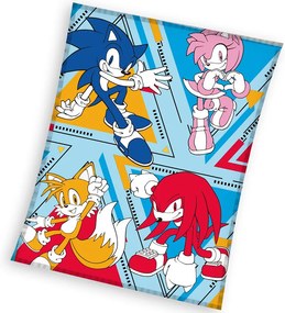 Detská deka Carbotex Sonic the Hedgehog Original,130 x 170 cm