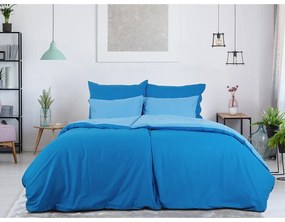 B.E.S. Petrovice Bavlnené obliečky Double face kobalt/nebeská