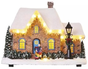 LED Vianočná dekorácia LED/3xAA domček