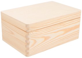 ČistéDrevo Drevený box s vekom 30 x 20 x 14 cm bez rukoväte