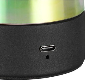 LED stolová lampa so skleneným tienidlom (výška 18 cm) Dooley – Trio