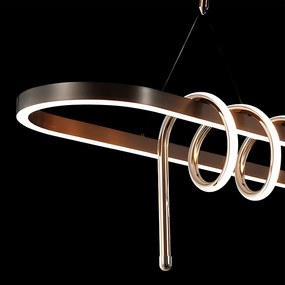 Toolight Toolight, LED stropné osvetlenie 120cm, 32W, 3000K, LHJ040-CP, čierna matná, OSW-50018