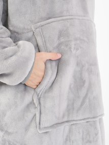 Baránková mikina mikroplyš – Laura svetlo šedá veľkosť M