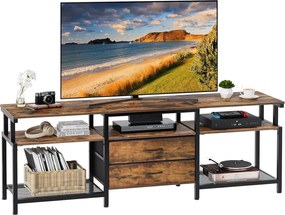 TV stolík Vasagle Nareon 160 cm hnedý/čierny