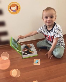 Magnetická kniha - skladačka Zvieratá