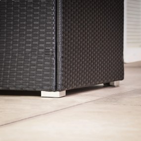 InternetovaZahrada Úložný box 75x75x70 cm - čierny