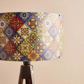 Stojacia lampa AYD 1xE27/40W/230V hnedá/pestrofarebná