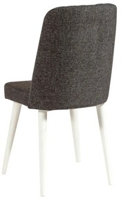 Antracitová zamatová jedálenská stolička Stormi Sandalye – Kalune Design