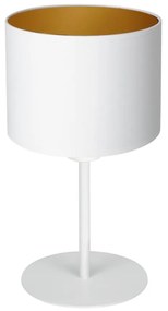 Stolná lampa ARDEN 1xE27/60W/230V pr. 18 cm biela/zlatá
