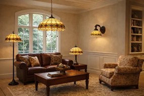 Podlahová lampa Tiffany 40*160 kolekcia AGENA chain