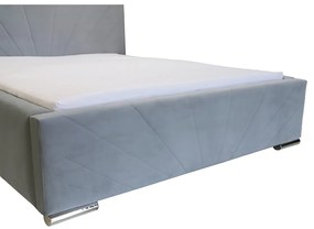Čalúnená posteľ s úložným priestorom a matracom LEKS Mäta 180 x 200 cm