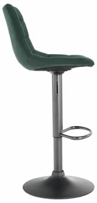 Barová stolička, zelená/čierna, LAHELA