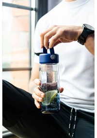 Modrá sklenená fľaša 350 ml Fuori – Vialli Design