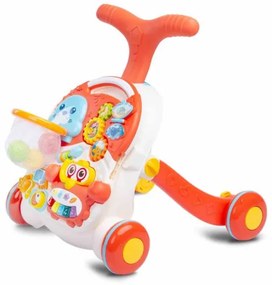 TOYZ Detské hrajúce edukačné chodítko 2v1 Toyz Spark orange