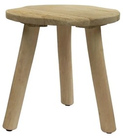 Okrúhly eukalyptový stolík - Ø 32 * 36cm