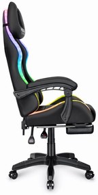 Hells Herná stolička Hell's Chair HC-1039 LED RGB Backlight FABRIC