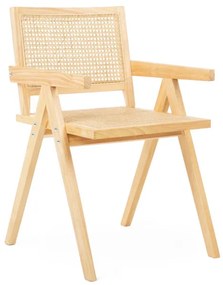 Stolička ROTIN drevená 834085