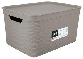Plastový úložný box s vekom Deco - Rotho