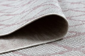 Koberec SISAL SION  MREŽA  22129 ploché  tkanie  ecru / ružová