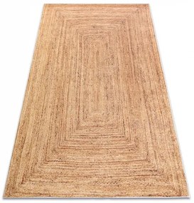 Prateľný koberec ANDRE 1017 pletený vzor, protišmykový - béžová