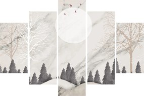 Obraz - Zimná krajina (150x105 cm)