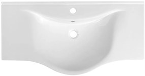 Aqualine, ZARA 100 keramické umývadlo na nábytok 99,5x46,5cm, biela, 10100