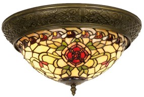 Rustikálna vitrážová stropnica CAPH Ø38