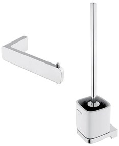 NIMCO MA set-94KN-26 - Nástenná WC štetka a držiak toaletného papiera MAYA chróm NM0037