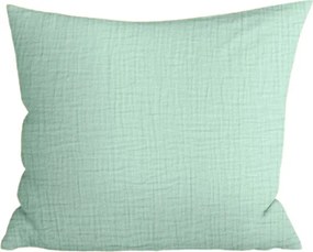 Mušelínová obliečka na vankúš MUSSARI 45x45 cm, mentolová