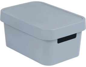 Curver Úložný box INFINITY 4,5l s vekom šedý