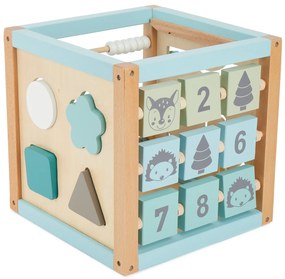 Bieco - Motorická kocka s labyrintom XXL - lesné zvieratká
