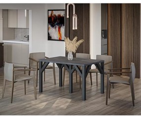 Stôl Dunaj 350 betón tmavý