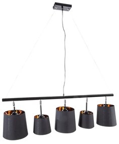Závesné svietidlo Shadow 100 cm čierna - zlatá