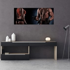 Obraz - Fitness (120x50 cm)