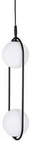 Candellux Čierny závesný luster Cordel pre žiarovku 2x G9 32-10155