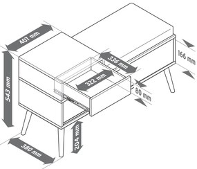 Lavička s priehradkou na topánky