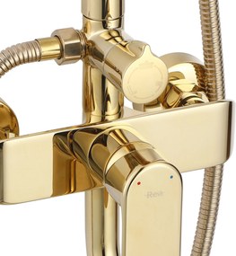 Sprchový komplet REA BLOOM GOLD zlatá