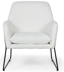 Biele designové kreslo MILAN