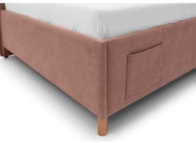 Ružová detská posteľ s úložným priestorom 90x200 cm Fun – Meise Möbel